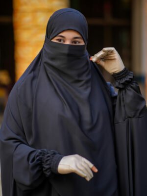 Floor Touch Jilbab - Black